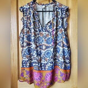 EUC Joie Floral Sleeveless Top